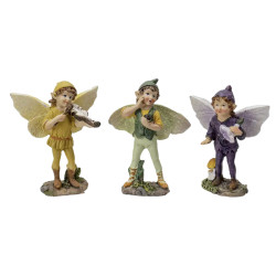 Figurine Ensemble de Fee Garcon 3 Pieces de Herboristerie et Esotérisme à Libourne dans P207