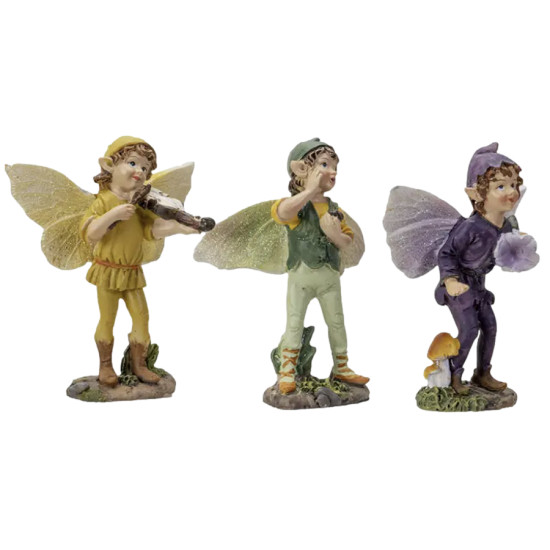 Figurine Ensemble de Fee Garcon 3 Pieces de Herboristerie et Esotérisme à Libourne dans P207