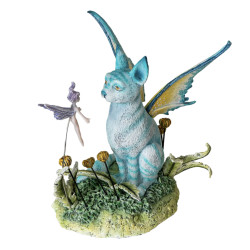 Figurine Chat feerique bleu par Amy Brown de Herboristerie et Esotérisme à Libourne dans P207