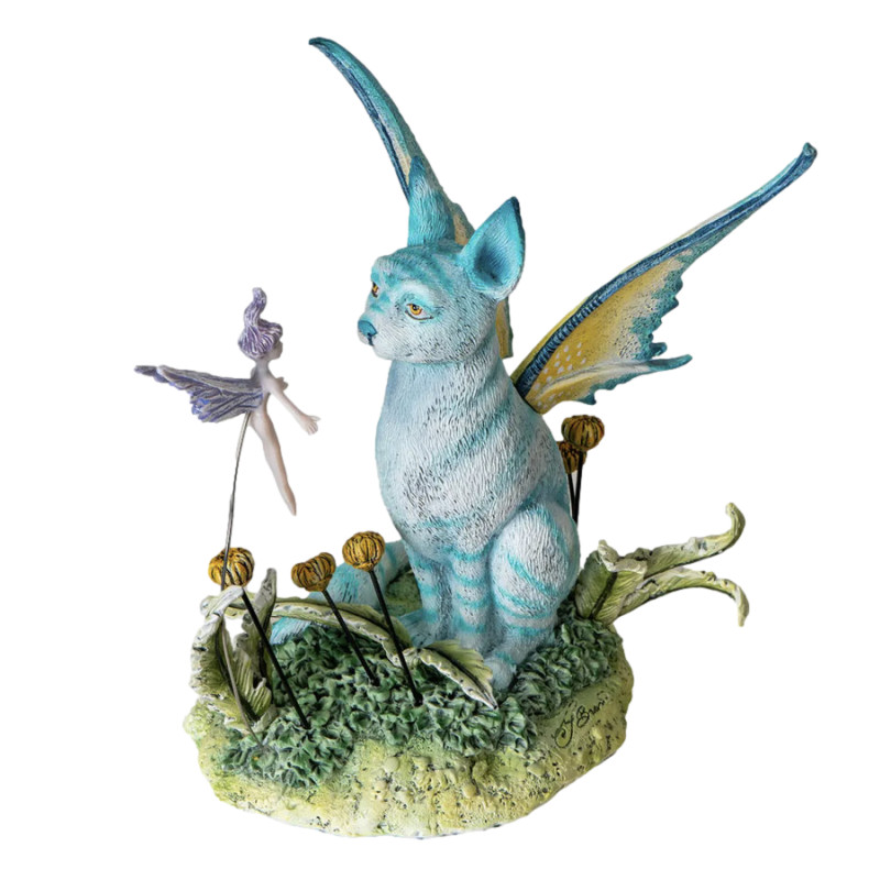 Figurine Chat feerique bleu par Amy Brown de Herboristerie et Esotérisme à Libourne dans P207