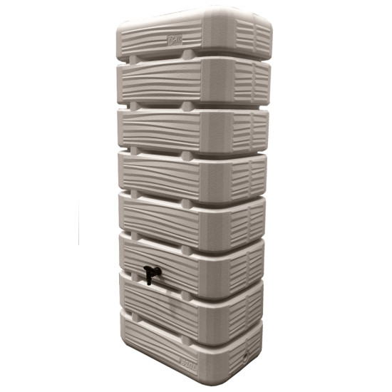 Récupérateur D'eau Dune 320l Grège Avec Niveau, Couverture, Robinet, Kit Et Sangle de Belli dans B025