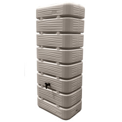 Récupérateur D'eau Dune 320l Grège Avec Niveau, Couverture, Robinet, Kit Et Sangle de Belli dans B025