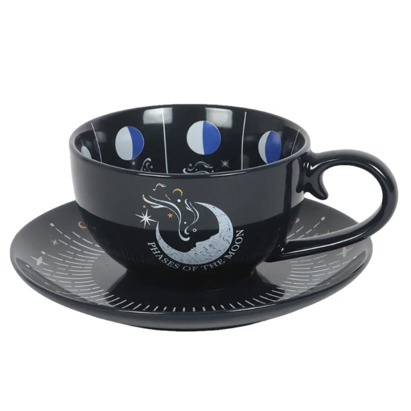 Tasse et soucoupe Phase de Lune Bleue de Herboristerie et Esotérisme à Libourne dans S162