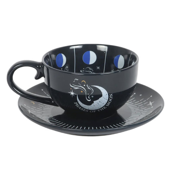 Tasse et soucoupe Phase de Lune Bleue de Herboristerie et Esotérisme à Libourne dans S162