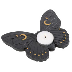 Bougeoir papillon noir pour bougie chauffe-plat de Herboristerie et Esotérisme à Libourne dans S162