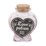 Bouteille décorative en verre en forme de cœur Love Potion de Herboristerie et Esotérisme à Libourne dans S162