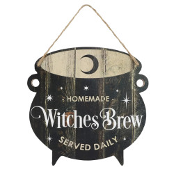Panneau suspendu en forme de chaudron « Witches Brew » de Herboristerie et Esotérisme à Libourne dans S162