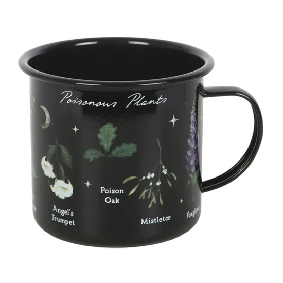 Tasse émaillée gothique avec plantes toxiques de Herboristerie et Esotérisme à Libourne dans S162