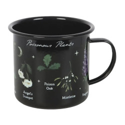 Tasse émaillée gothique avec plantes toxiques de Herboristerie et Esotérisme à Libourne dans S162