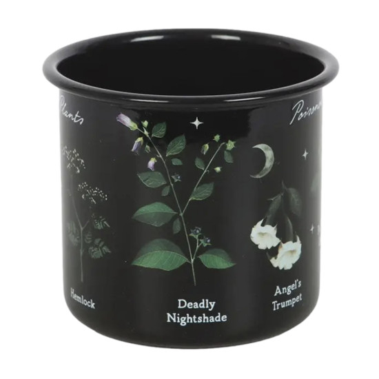 Tasse émaillée gothique avec plantes toxiques de Herboristerie et Esotérisme à Libourne dans S162