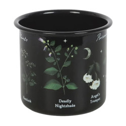 Tasse émaillée gothique avec plantes toxiques de Herboristerie et Esotérisme à Libourne dans S162