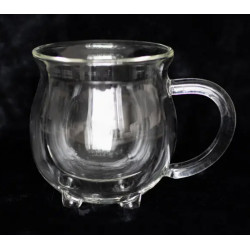 Tasse chaudron transparente à double paroi en verre de Herboristerie et Esotérisme à Libourne dans S162