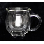 Tasse chaudron transparente à double paroi en verre de Herboristerie et Esotérisme à Libourne dans S162