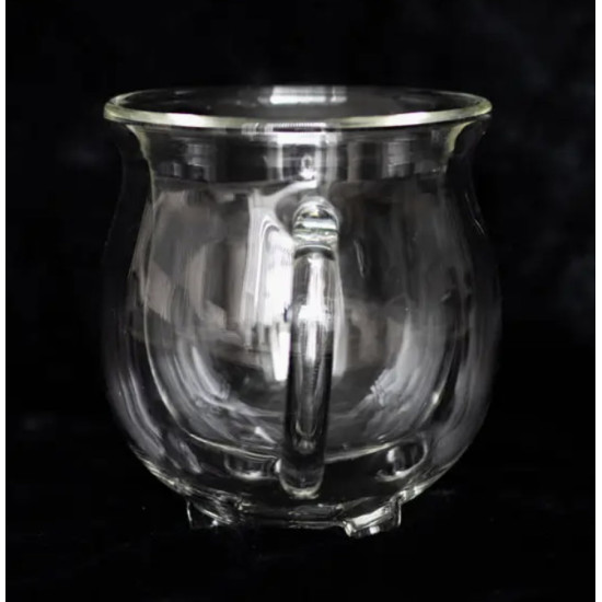 Tasse chaudron transparente à double paroi en verre de Herboristerie et Esotérisme à Libourne dans S162