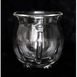 Tasse chaudron transparente à double paroi en verre de Herboristerie et Esotérisme à Libourne dans S162