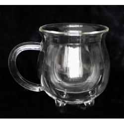 Tasse chaudron transparente à double paroi en verre de Herboristerie et Esotérisme à Libourne dans S162