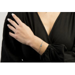 Bracelet Trikete Celte Argent Rhodie 925 et Oz Bleu de Herboristerie et Esotérisme à Libourne dans T070