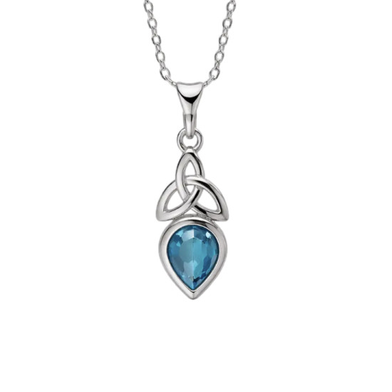 Trikete Celte Argent Rhodie Pendentif 925 et Oz Bleu de Herboristerie et Esotérisme à Libourne dans T070