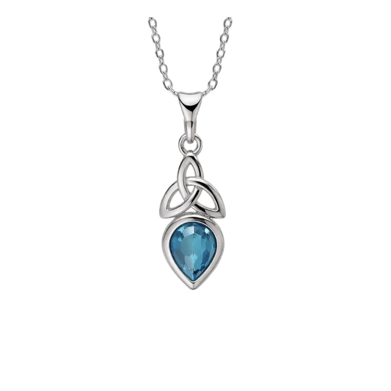 Trikete Celte Argent Rhodie Pendentif 925 et Oz Bleu de Herboristerie et Esotérisme à Libourne dans T070