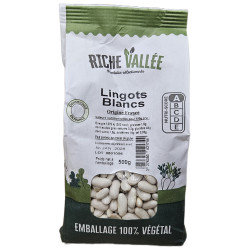 HARICOTS LINGOTS BLANCS 500G de Table des producteurs Libourne dans 🫘 Haricots, lentilles et légumes secs