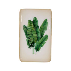 PLATEAU BANANIER VERT 15X25CM de Comptoir de Famille - Objet de décoration dans Y001