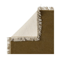 SET TABLE+SERVIETTE NEMESIA X4 KAKI de Comptoir de Famille - Objet de décoration dans Y001