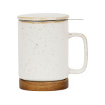 TISANIERE+FILTRE NORDIKA BLANC MOUCHETE 35CL de Comptoir de Famille - Objet de décoration dans Y001