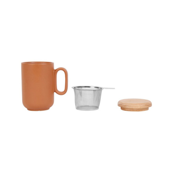 TISANIERE+FILTRE MATE BALTIKA TERRACOTTA 45CL de Comptoir de Famille - Objet de décoration dans Y001