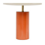 LAMPE ARTY ORANGE+ECRU FER D30 H40CM de Comptoir de Famille - Objet de décoration dans Y001