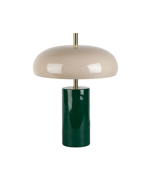 LAMPE ARTY EMERAUDE+ECRU FER D30 H40CM de Comptoir de Famille - Objet de décoration dans Y001