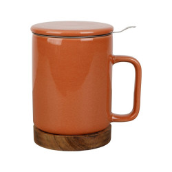 TISANIERE+FILTRE NORDIKA TERRACOTTA 35CL de Comptoir de Famille - Objet de décoration dans Y001