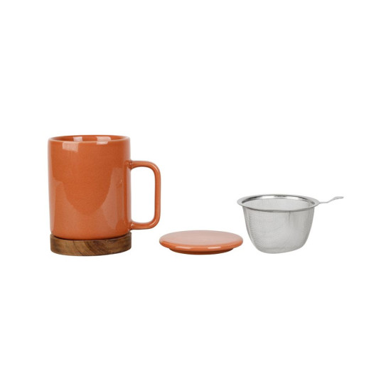 TISANIERE+FILTRE NORDIKA TERRACOTTA 35CL de Comptoir de Famille - Objet de décoration dans Y001
