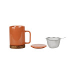 TISANIERE+FILTRE NORDIKA TERRACOTTA 35CL de Comptoir de Famille - Objet de décoration dans Y001