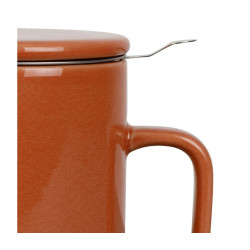 TISANIERE+FILTRE NORDIKA TERRACOTTA 35CL de Comptoir de Famille - Objet de décoration dans Y001