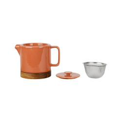 THEIERE+FILTRE NORDIKA TERRACOTTA 70CL de Comptoir de Famille - Objet de décoration dans Y001