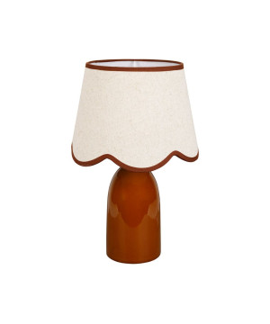 LAMPE ROMANCERO MARRON D25 H38CM de Comptoir de Famille - Objet de décoration dans Y001