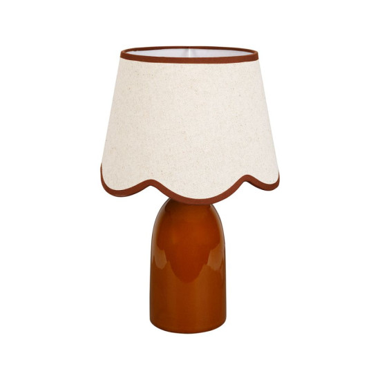 LAMPE ROMANCERO MARRON D25 H38CM de Comptoir de Famille - Objet de décoration dans Y001