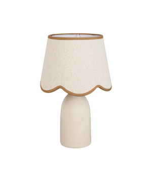 LAMPE ROMANCERO ECRU D25 H38CM de Comptoir de Famille - Objet de décoration dans Y001