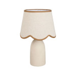 LAMPE ROMANCERO ECRU D25 H38CM de Comptoir de Famille - Objet de décoration dans Y001