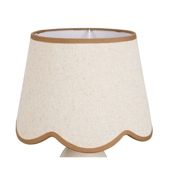 LAMPE ROMANCERO ECRU D25 H38CM de Comptoir de Famille - Objet de décoration dans Y001