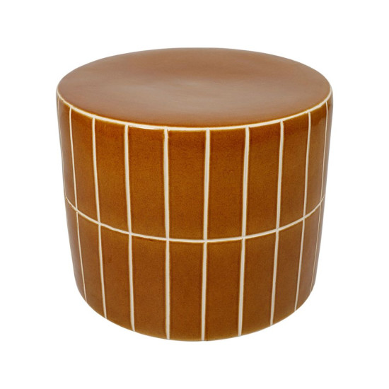 TABLE BASSE KAROZ MOUTARDE D42 H34CM de Comptoir de Famille - Objet de décoration dans Y001