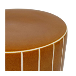TABLE BASSE KAROZ MOUTARDE D42 H34CM de Comptoir de Famille - Objet de décoration dans Y001
