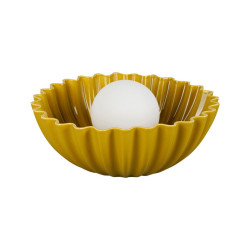 LAMPE CLARELIS MOUTARDE D32.5 H14.5CM de Comptoir de Famille - Objet de décoration dans Y001