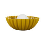 LAMPE CLARELIS MOUTARDE D32.5 H14.5CM de Comptoir de Famille - Objet de décoration dans Y001