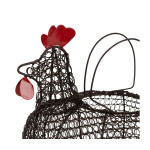 PANIER POULE CAMPAGNE NATUREL 31X31CM H19CM de Comptoir de Famille - Objet de décoration dans Y001