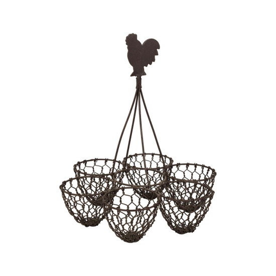 PORTE OEUFS CAMPAGNE FER D18 H20 de Comptoir de Famille - Objet de décoration dans Y001