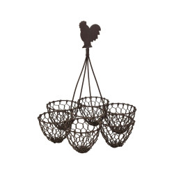 PORTE OEUFS CAMPAGNE FER D18 H20 de Comptoir de Famille - Objet de décoration dans Y001