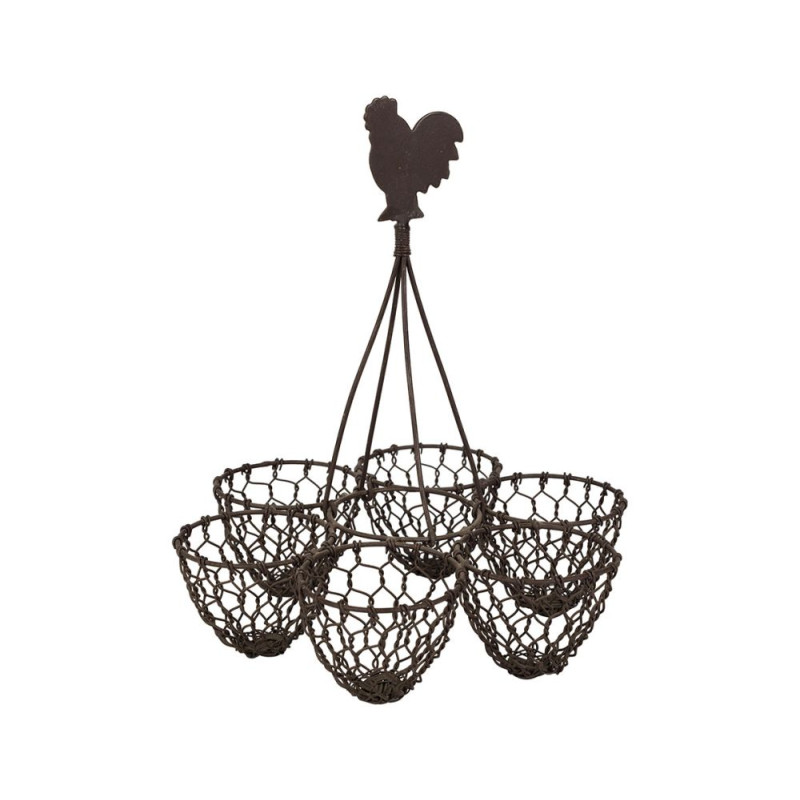 PORTE OEUFS CAMPAGNE FER D18 H20 de Comptoir de Famille - Objet de décoration dans Y001
