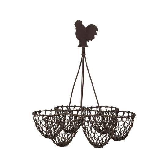 PORTE OEUFS CAMPAGNE FER D18 H20 de Comptoir de Famille - Objet de décoration dans Y001