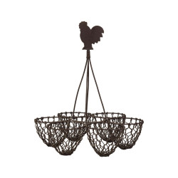 PORTE OEUFS CAMPAGNE FER D18 H20 de Comptoir de Famille - Objet de décoration dans Y001